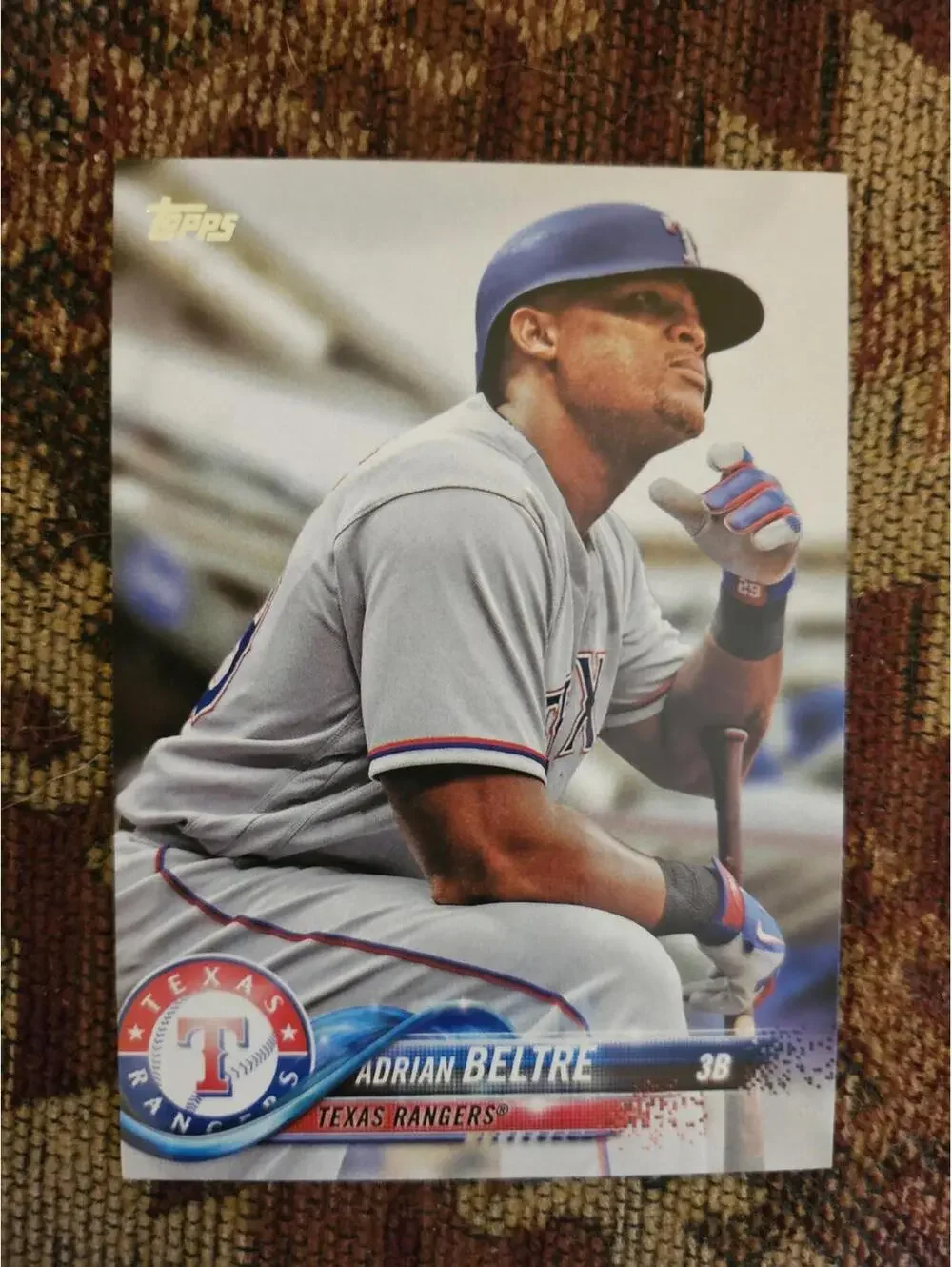 Adrian Beltre - on deck - 2018 Topps #254 - RAW Mint